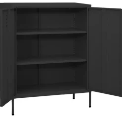 Discount vidaXL Förvaringsskåp 80x35x101,5 cm stål Antracit
