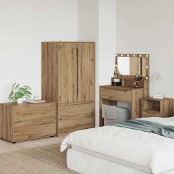 Discount vidaXL Förvaringsskåp 80 x 48 x 57 cm Konstruerat trä artisan ek