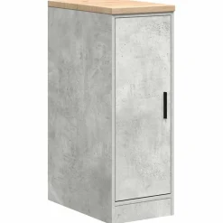 Best vidaXL Förvaringsskåp för garage 30x51x85cm massivt trä furu Betonggrå