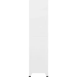 Hot vidaXL Förvaringsskåp 90x45x180 cm stål Vit