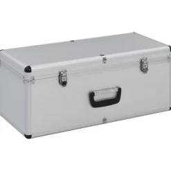 vidaXL Förvaringsväskor 2 st silver aluminium