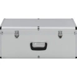 vidaXL Förvaringsväskor 2 st silver aluminium