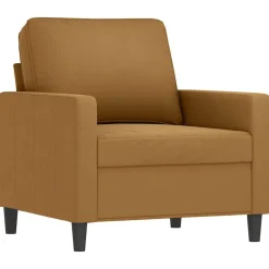 vidaXL Fåtölj Brun 60 cm sammet