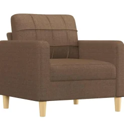 vidaXL Fåtölj 60 cm tyg Brun