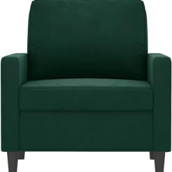 Online vidaXL Fåtölj 60 cm sammet Mörkgrön