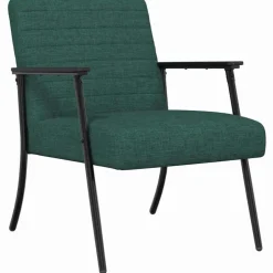 Outlet vidaXL fåtölj 59 x 75 x 78 cm tyg Mörkgrön