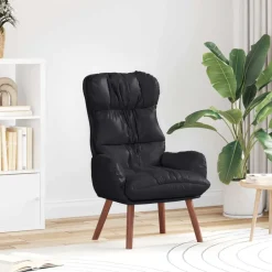 Discount vidaXL fåtölj 69 x 74 x 93 cm Konstläder Svart