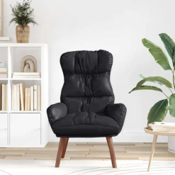 Discount vidaXL fåtölj 69 x 74 x 93 cm Konstläder Svart