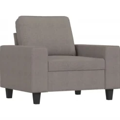 Clearance vidaXL Fåtölj 60 cm tyg Taupe