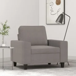 Clearance vidaXL Fåtölj 60 cm tyg Taupe