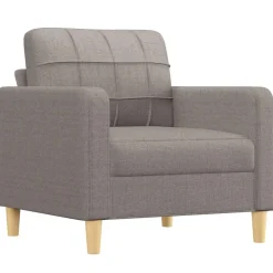 Clearance vidaXL Fåtölj 60 cm tyg Taupe