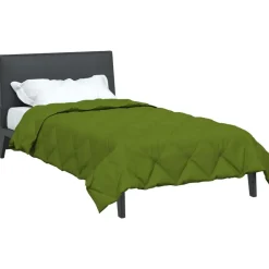 Best vidaXL Full Års-Duvet 135 x 200 cm Mikrofiber Grön