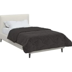 vidaXL Full Års-Duvet Quiltad Antracit 140 x 220 cm
