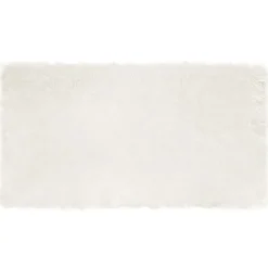 New vidaXL Fuskfäll matta TAFALLA 60 x 110 cm Polyester Vit