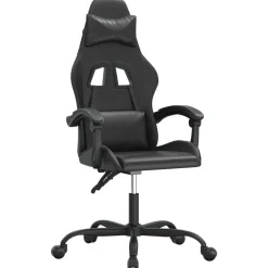 Hot vidaXL Gamingstol konstläder Svart
