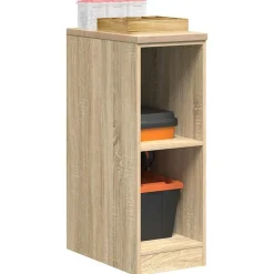 vidaXL Garageskåp Sonoma ek 30x51x85 cm massiv trä furu