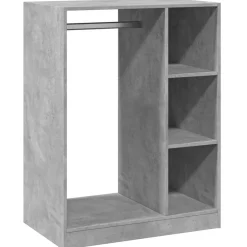 Hot vidaXL Garderob 77x48x102 cm konstruerat trä Betonggrå