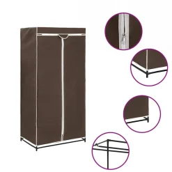 Discount vidaXL Garderob 75x50x160 cm Brun