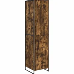vidaXL Garderob med dörr 2 pcs Rökek 50 x 50 x 200 cm Konstruerat trä
