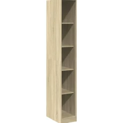 vidaXL Garderob sonoma-ek 30x50x200 cm konstruerat trä Sonoma ek