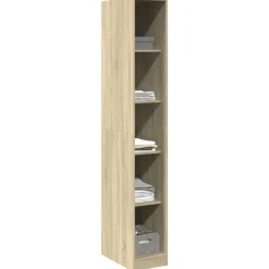 vidaXL Garderob sonoma-ek 30x50x200 cm konstruerat trä Sonoma ek