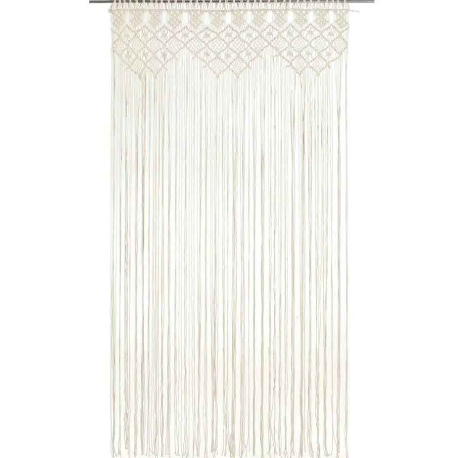 New vidaXL Gardin makramé 140x240 cm bomull Kräm