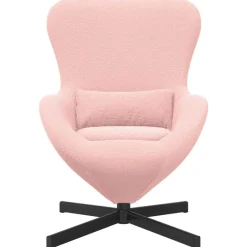vidaXL Äggfåtölj 63 x 73 x 90 cm tyg Rosa