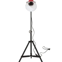 Hot vidaXL Golvlampa 25 W nött 35x35x65/95 cm E27 Röd