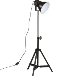 Outlet vidaXL Golvlampa 25 W 35x35x65/95 cm E27 Svart