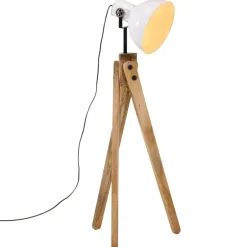 Outlet vidaXL Golvlampa 25 W 45x45x120 cm E27 Vit