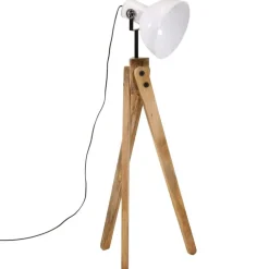 Outlet vidaXL Golvlampa 25 W 45x45x120 cm E27 Vit