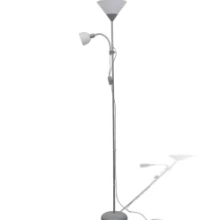 vidaXL Golvlampa Grå