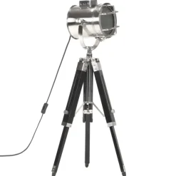 Online vidaXL Golvlampa massivt mangoträ 69 cm Svart