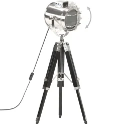 Online vidaXL Golvlampa massivt mangoträ 69 cm Svart