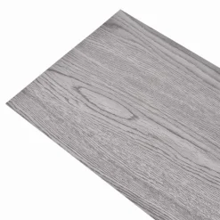 vidaXL Golvplankor 18 pcs 5,26 m² PVC Mörkgrå