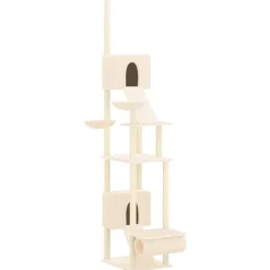 vidaXL Golv-till-tak klösträd gräddvit 277-303 cm