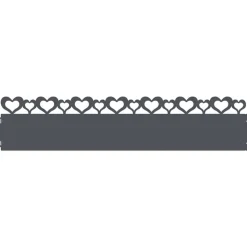 vidaXL Gräskanter 10 pcs Antracit 103 x 0,05 x 22 cm Stål