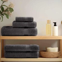 vidaXL Gästhandduk SOLUND 2 pcs Antracit 15 x 21 cm 550 gsm