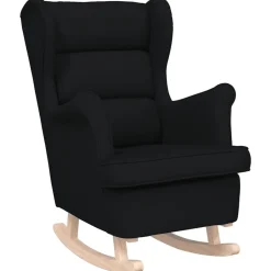 Sale vidaXL Gungstol 74x90x102 cm tyg Svart