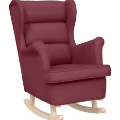 Discount vidaXL Gungstol 74x90x102 cm tyg Vinröd