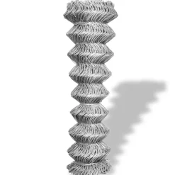 Online vidaXL Gunnebostängsel galvaniserat stål 25x1 m Silver