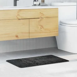 vidaXL Halkfri Badmatta Mörkgrå 50 x 80 cm PP