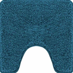 vidaXL Halkfri badmatta med toalettutskärning 50 x 50 cm PP Blå