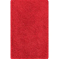 vidaXL Halkfri Badmatta Röd 50 x 80 cm PP