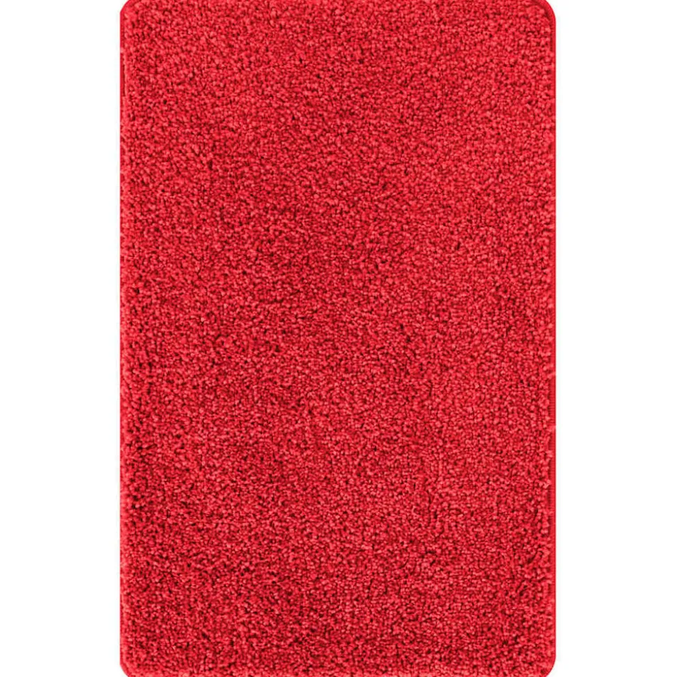 vidaXL Halkfri Badmatta Röd 50 x 80 cm PP