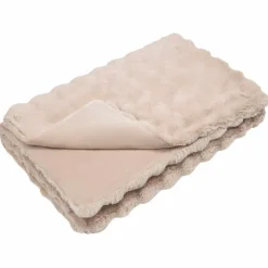 vidaXL Halkfri filt i konstgjord kaninfäll Olite Beige 130 x 150 cm