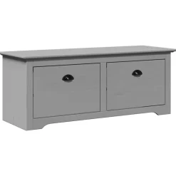 Clearance vidaXL Hallbänk BODO 114x40x45 cm Grå