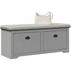 Clearance vidaXL Hallbänk BODO 114x40x45 cm Grå
