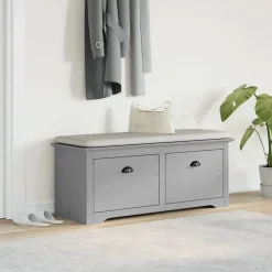 Clearance vidaXL Hallbänk BODO 114x40x45 cm Grå