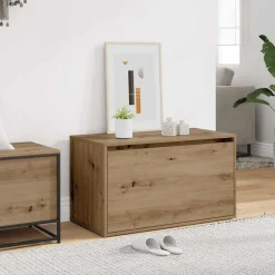 Sale vidaXL Hallbänk 80x40x45 cm konstruerat trä artisan ek